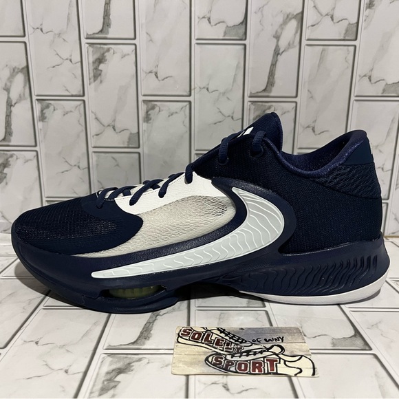 New Nike Zoom Freak 4 TB Promo Basketball Shoes Giannis Jordan Kobe Navy Blue - Picture 7 of 15